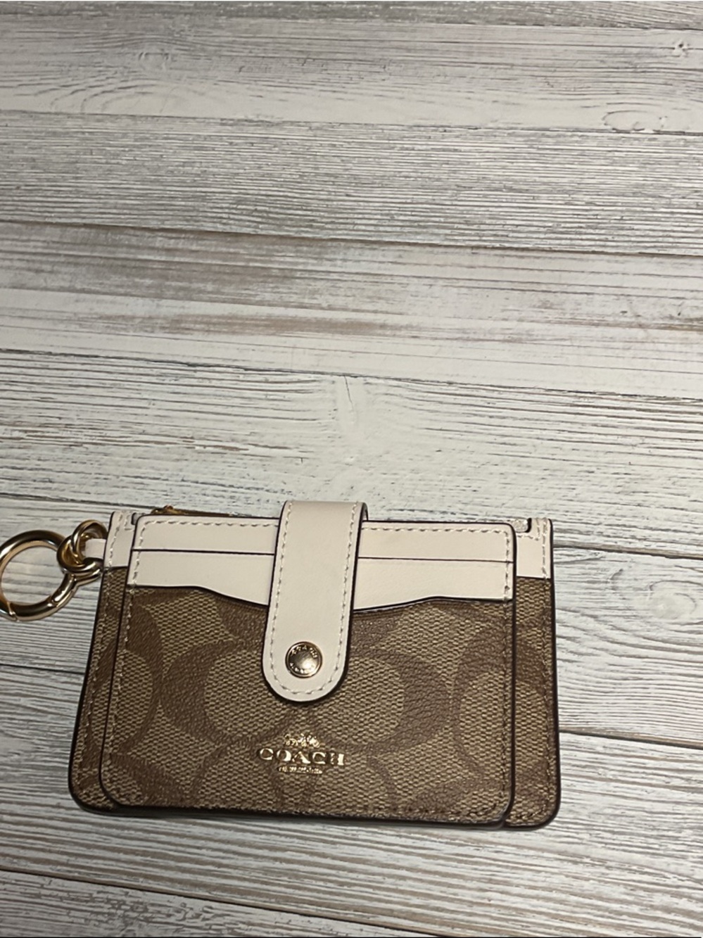 New COACH Signature Wallet & Card Case Set Authentic 195031387838 Retail $108.00